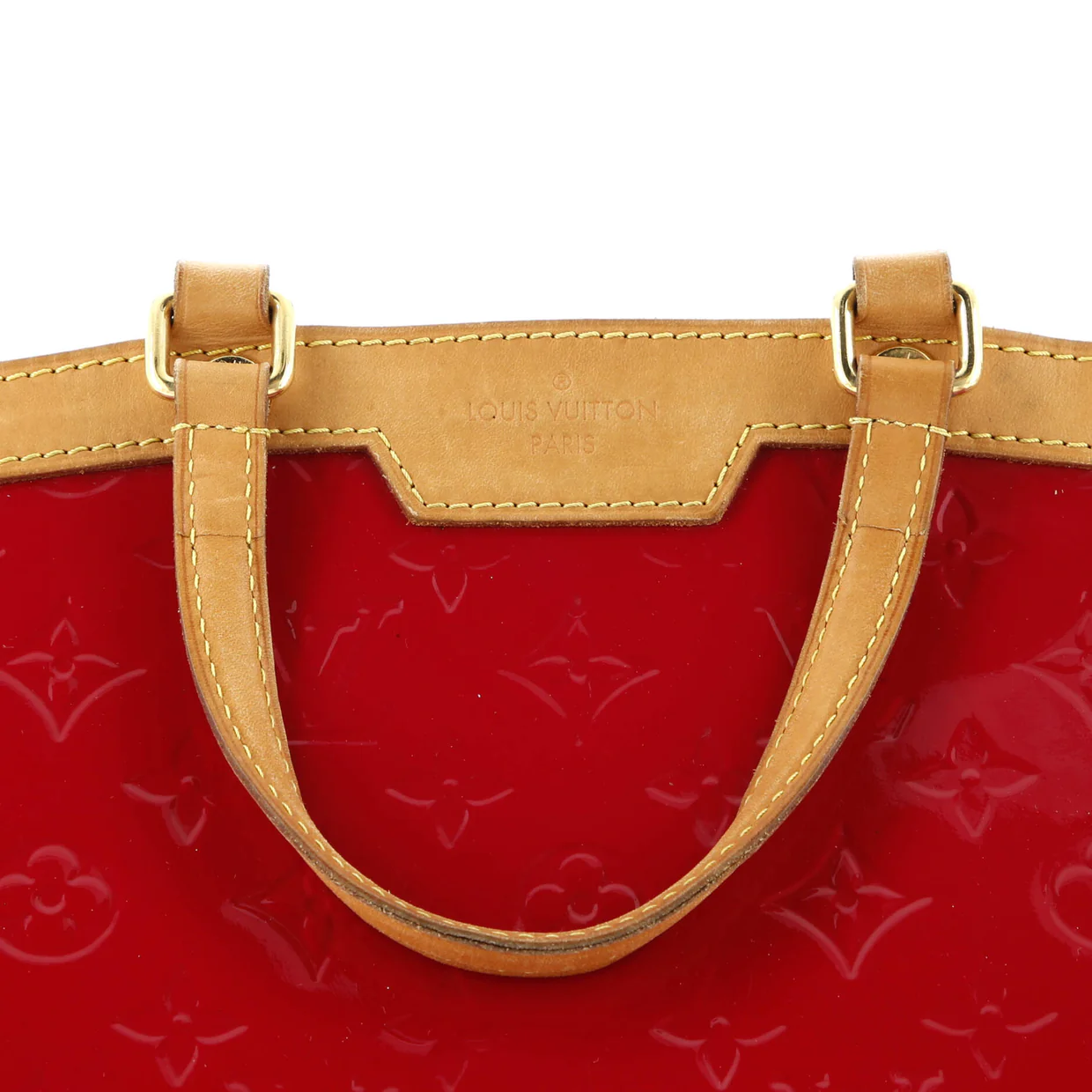 Brea Handbag Monogram Vernis MM - Deep Luxury