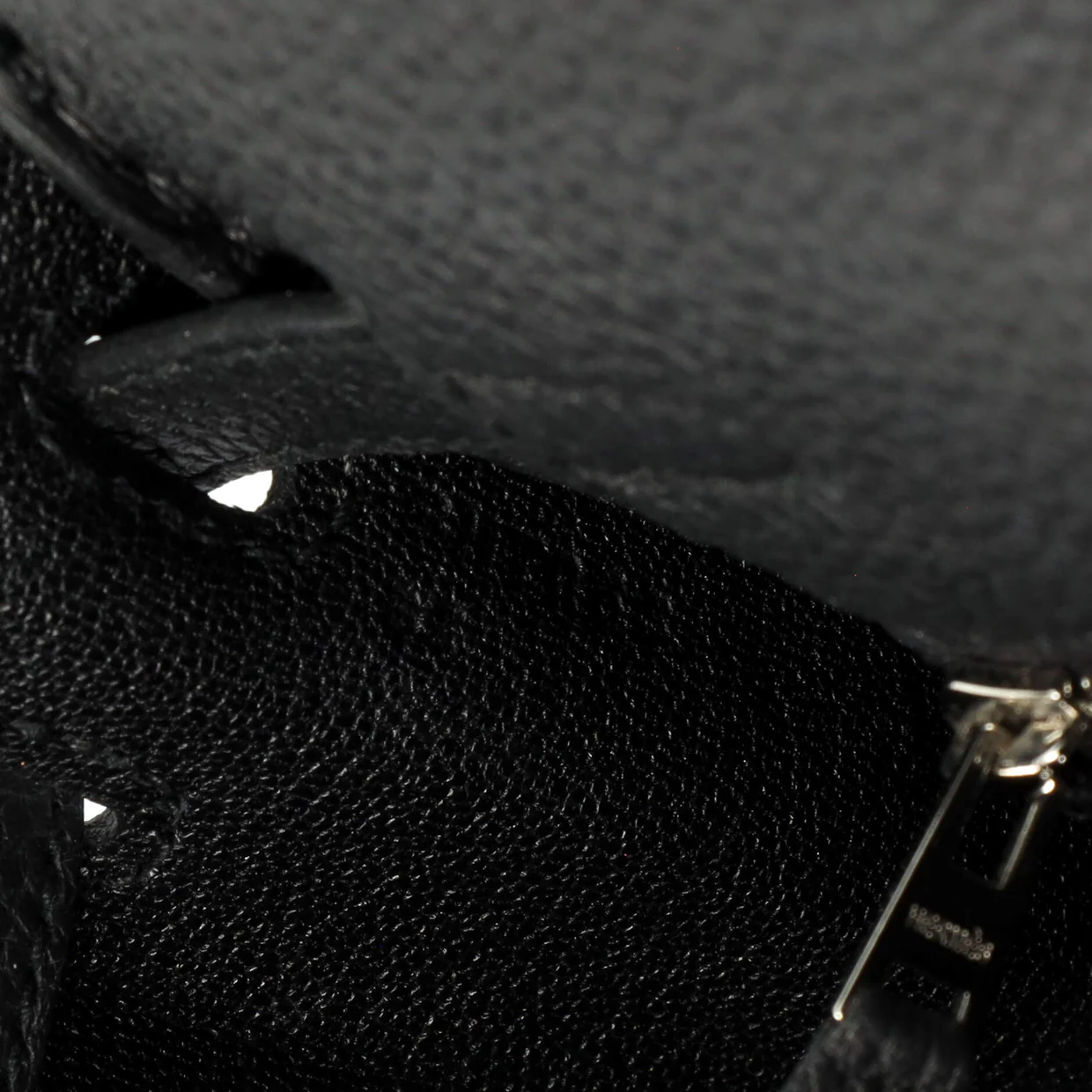 Kelly Handbag Noir Togo with Palladium Hardware 25 - Deep Luxury