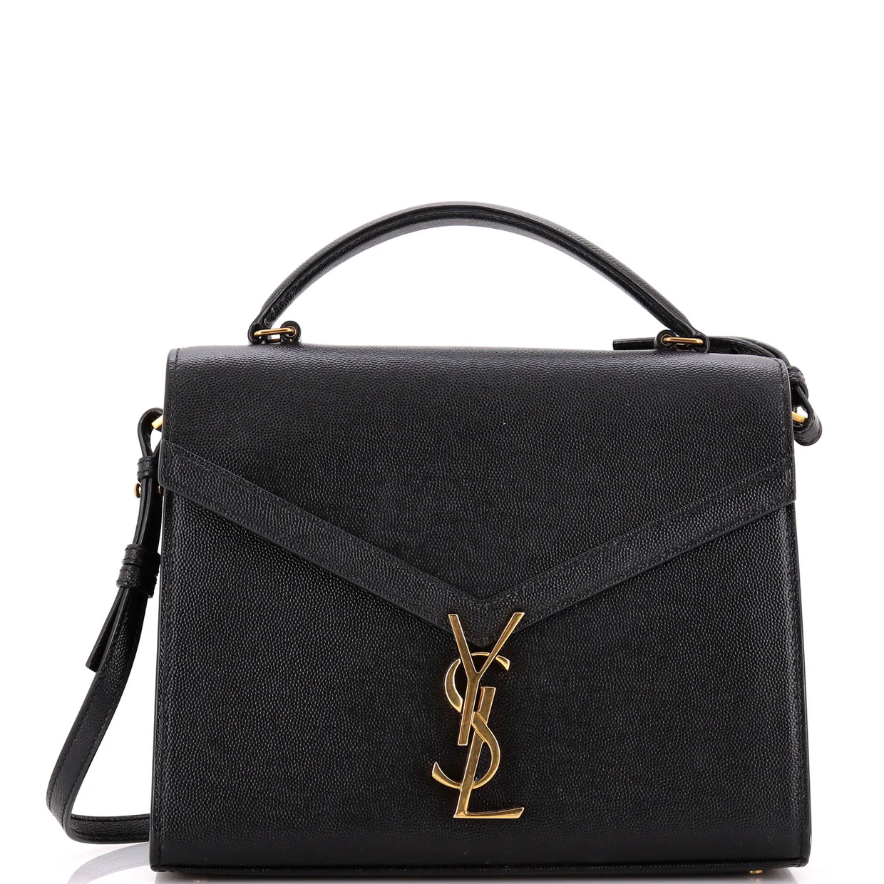 Cassandra Top Handle Bag Leather Medium - Deep Luxury