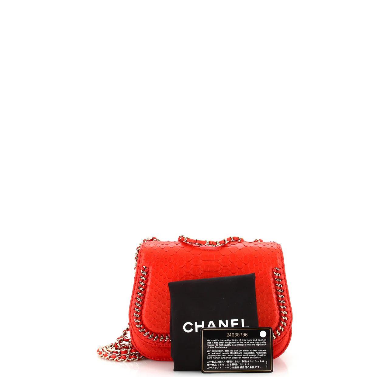 Braided Chic Flap Bag Python Small - Deep Luxury