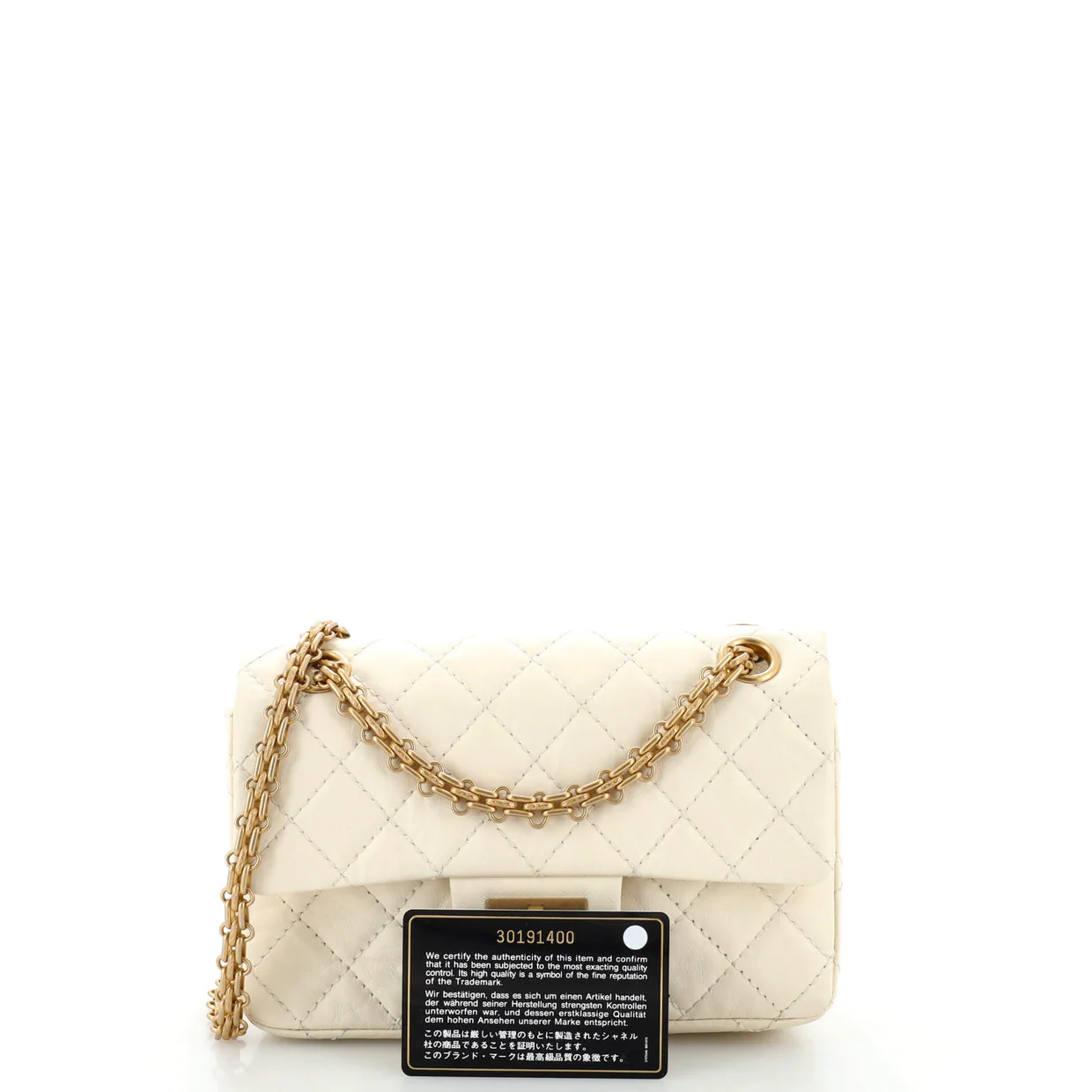 Reissue 2.55 Flap Bag Quilted Aged Calfskin Mini - Deep Luxury