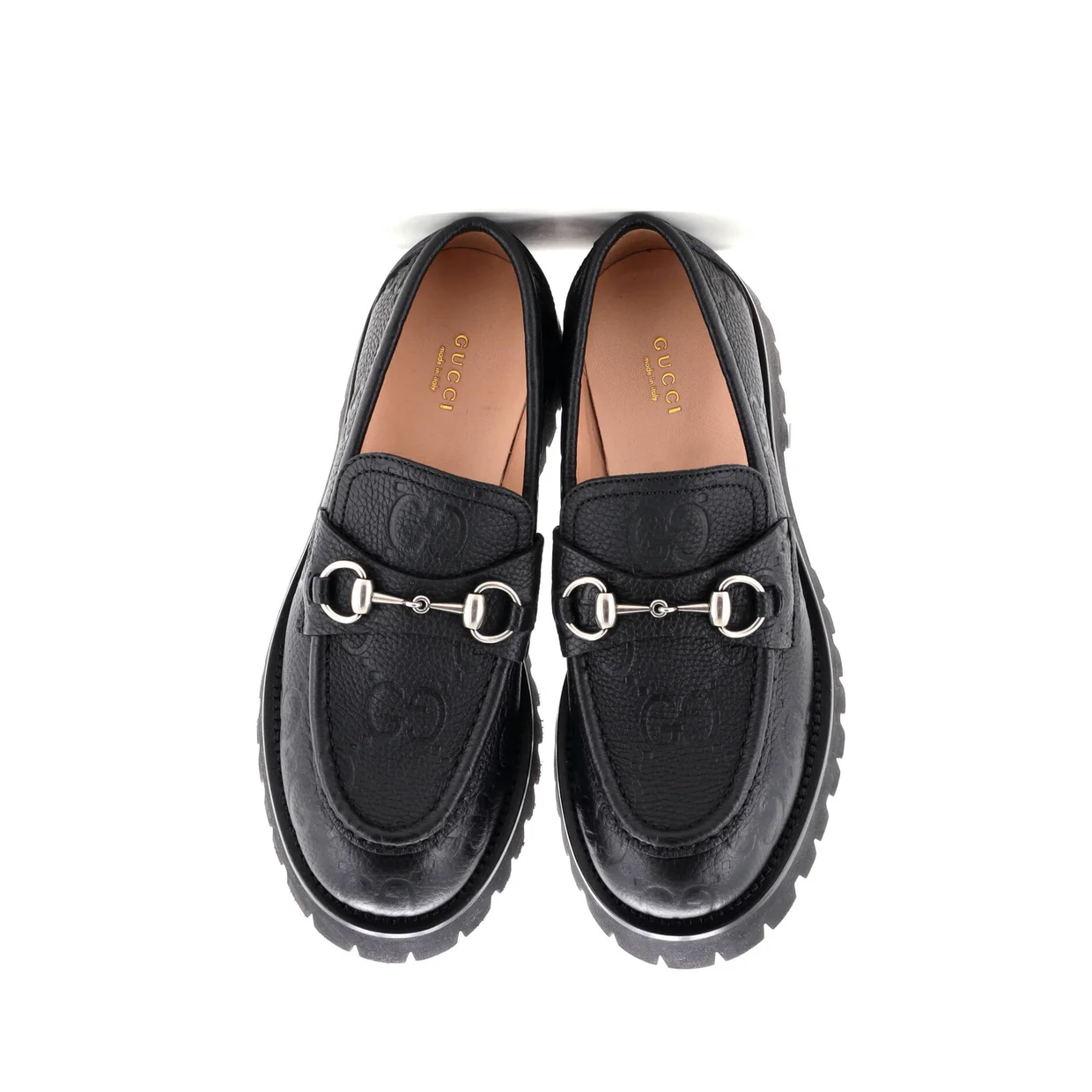 Women's Harald Horsebit Loafers GG Embossed Leather - Deep Luxury