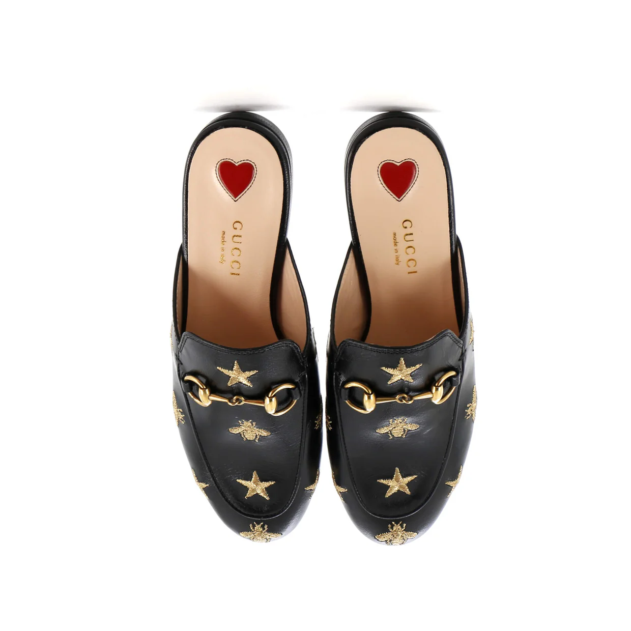 Women's Princetown Mules Embroidered Leather - Deep Luxury