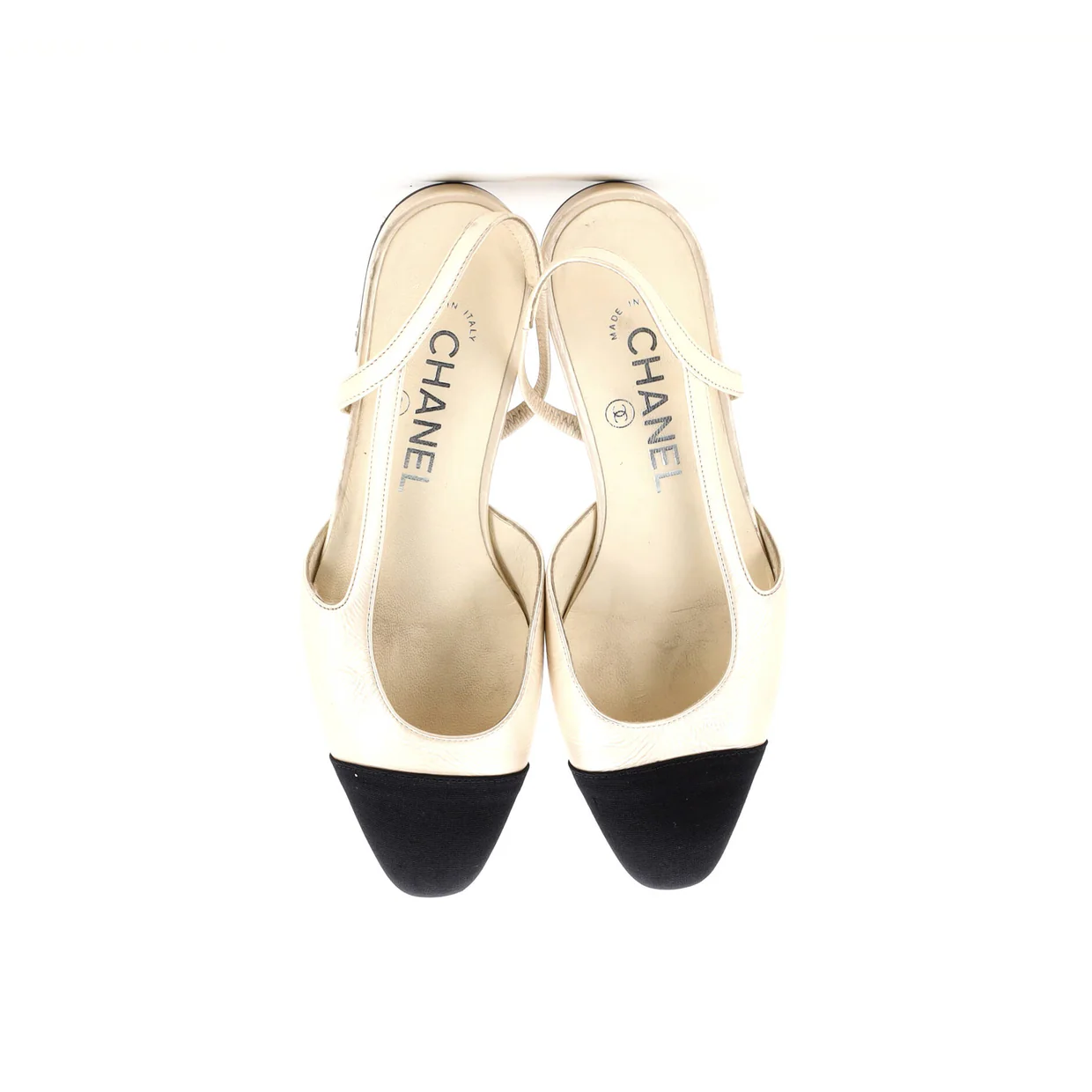 Women's Cap Toe CC Slingback Flats Leather - Deep Luxury
