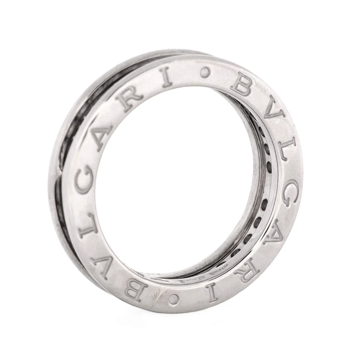 B.Zero1 One Band Ring 18K White Gold and Diamonds - Deep Luxury