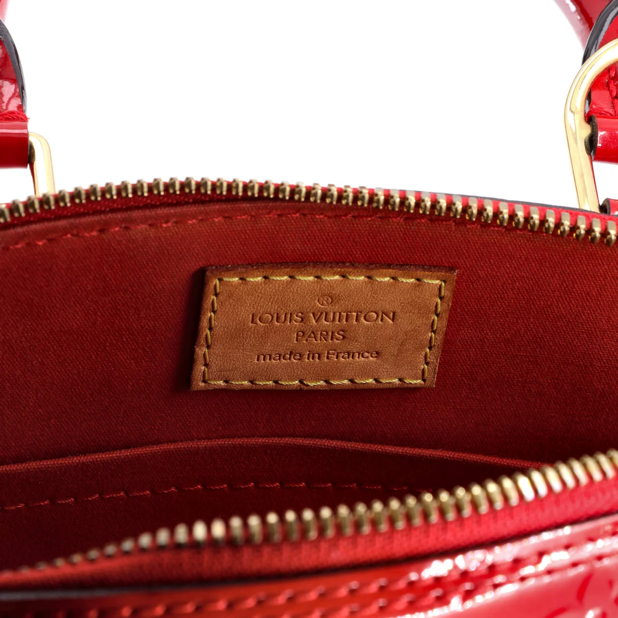 Alma Handbag Monogram Vernis BB - Deep Luxury