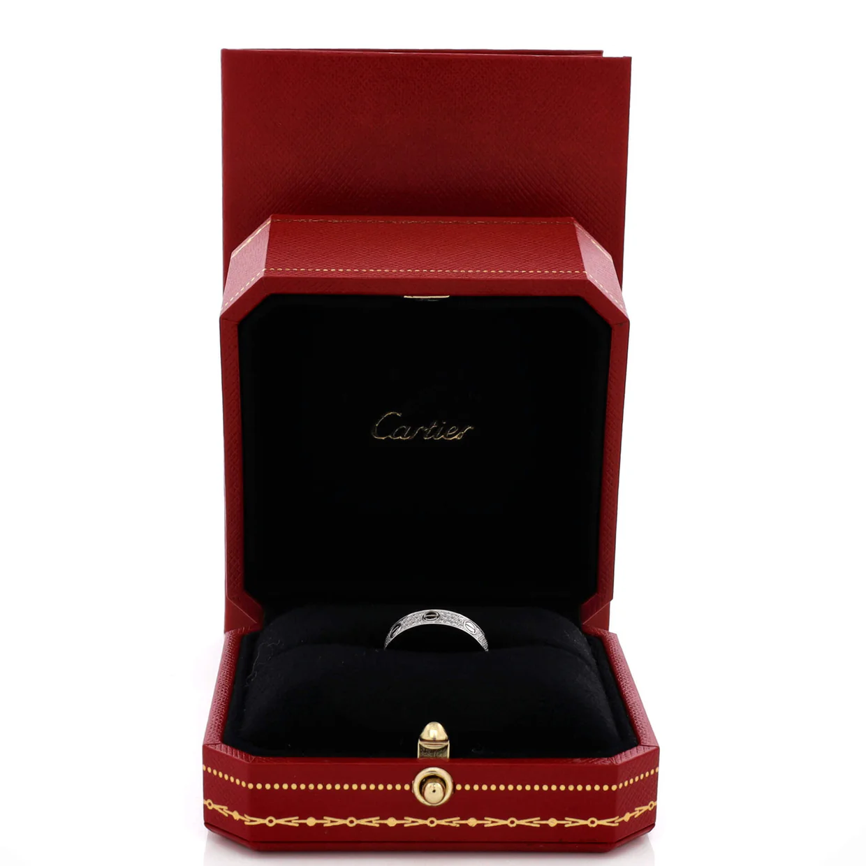 Love Wedding Band Pave Diamonds Ring 18K White Gold and Diamonds - Deep Luxury