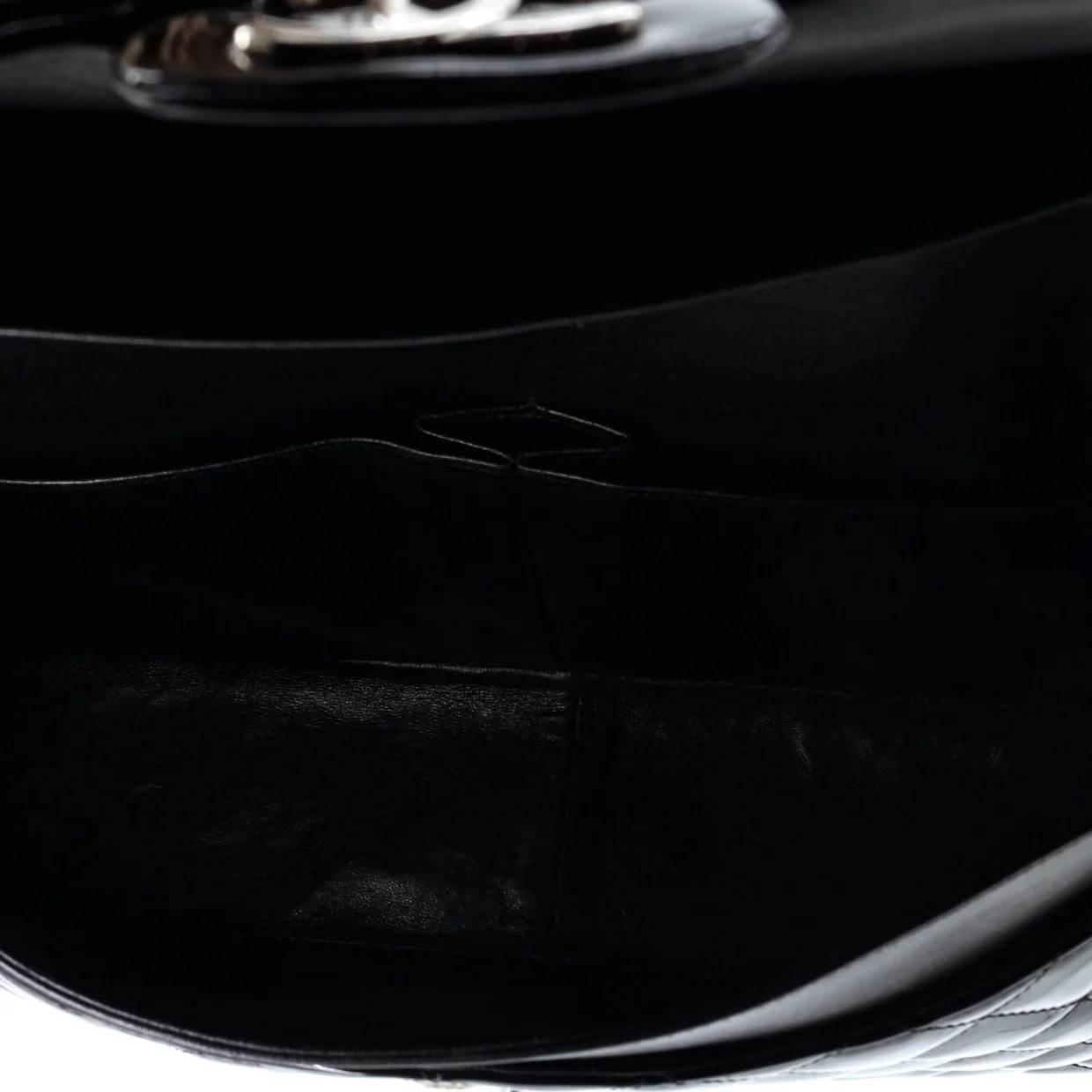 Classic Double Flap Bag Quilted Patent Maxi - Deep Luxury