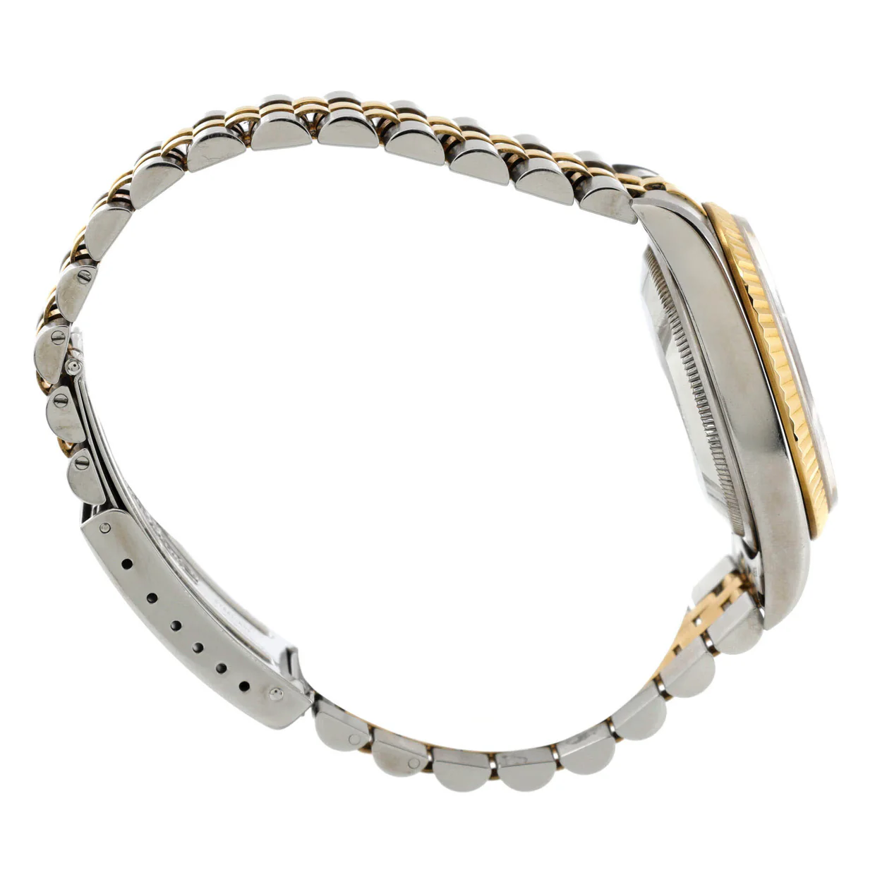 Oyster Perpetual Datejust Automatic Watch Stainless Steel and Yellow Gold with Diamond Markers 36 - Deep Luxury
