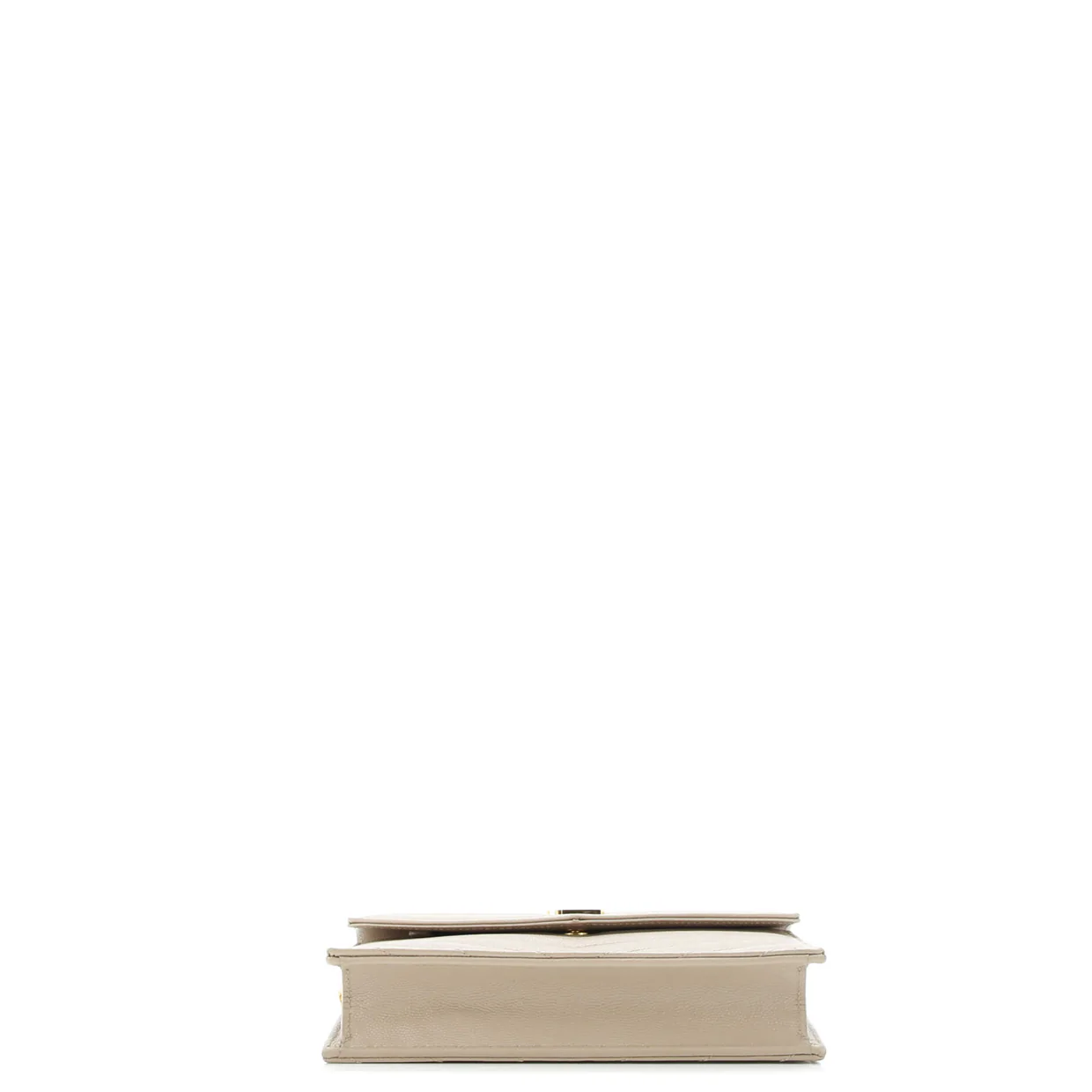 Classic Monogram Wallet on Chain Matelasse Chevron Leather Small - Deep Luxury
