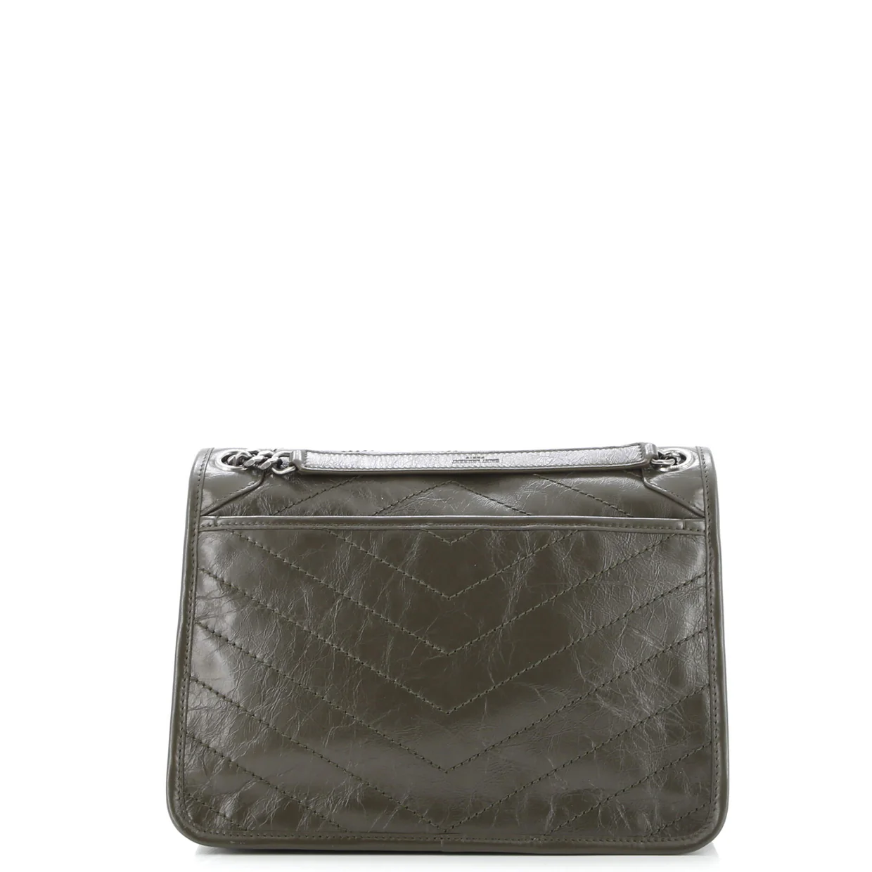 Niki Chain Flap Bag Leather Medium - Deep Luxury