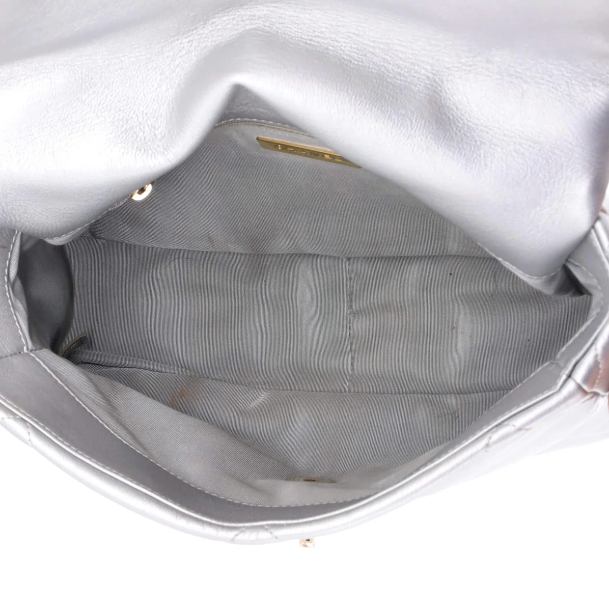 19 Flap Bag Quilted Leather Large - Deep Luxury