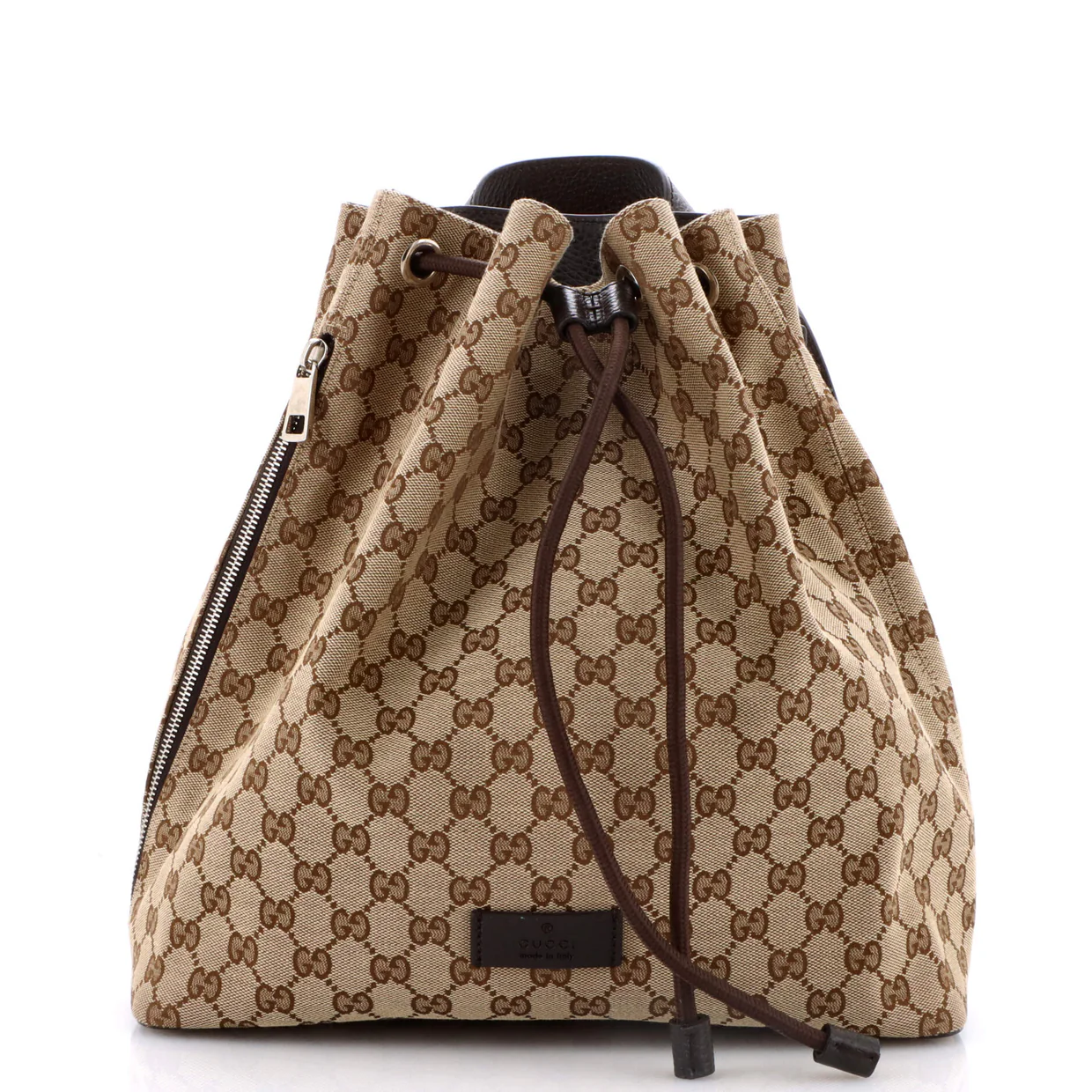 Drawstring Backpack GG Canvas Medium - Deep Luxury