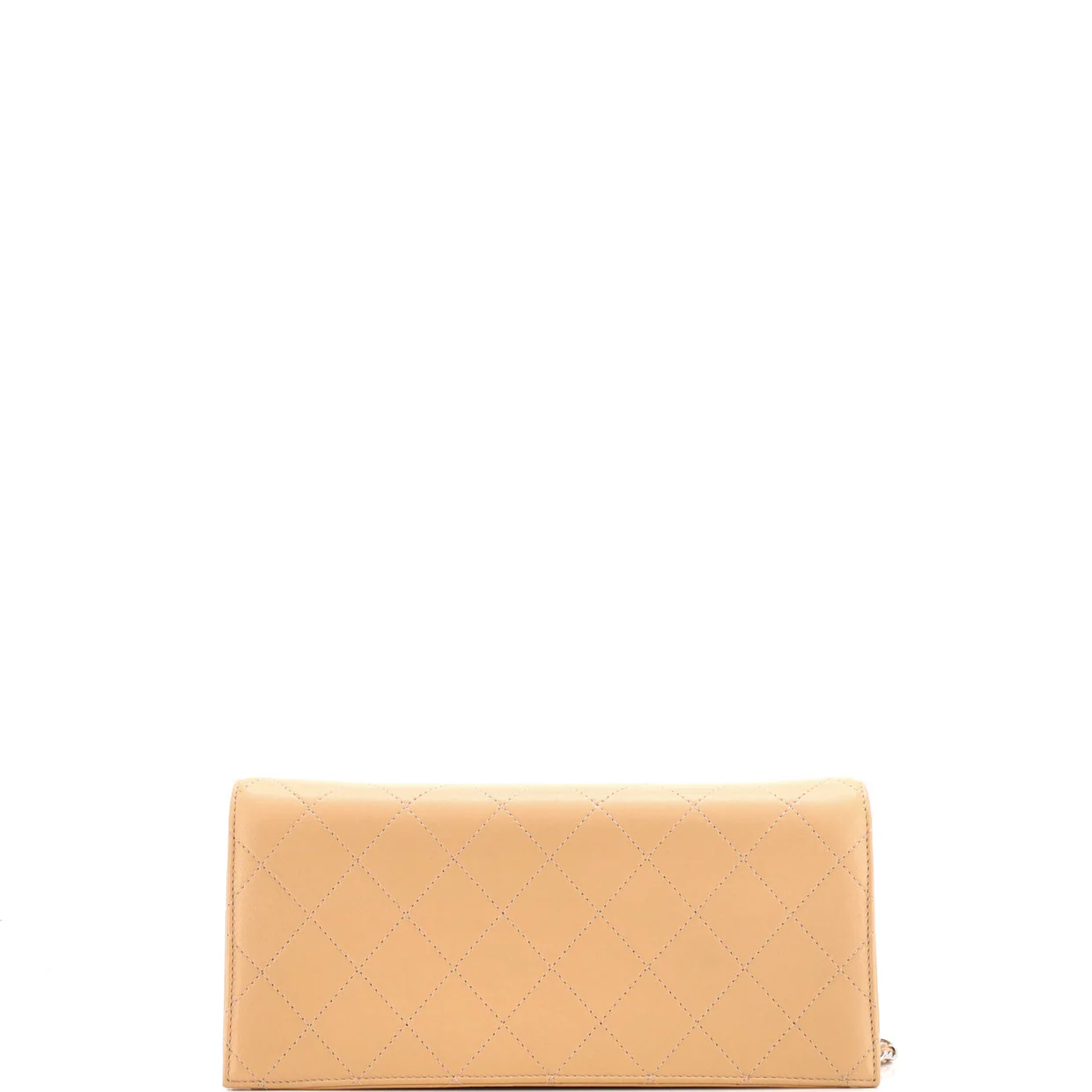 Woven Chain CC Clutch with Chain Quilted Lambskin Mini - Deep Luxury