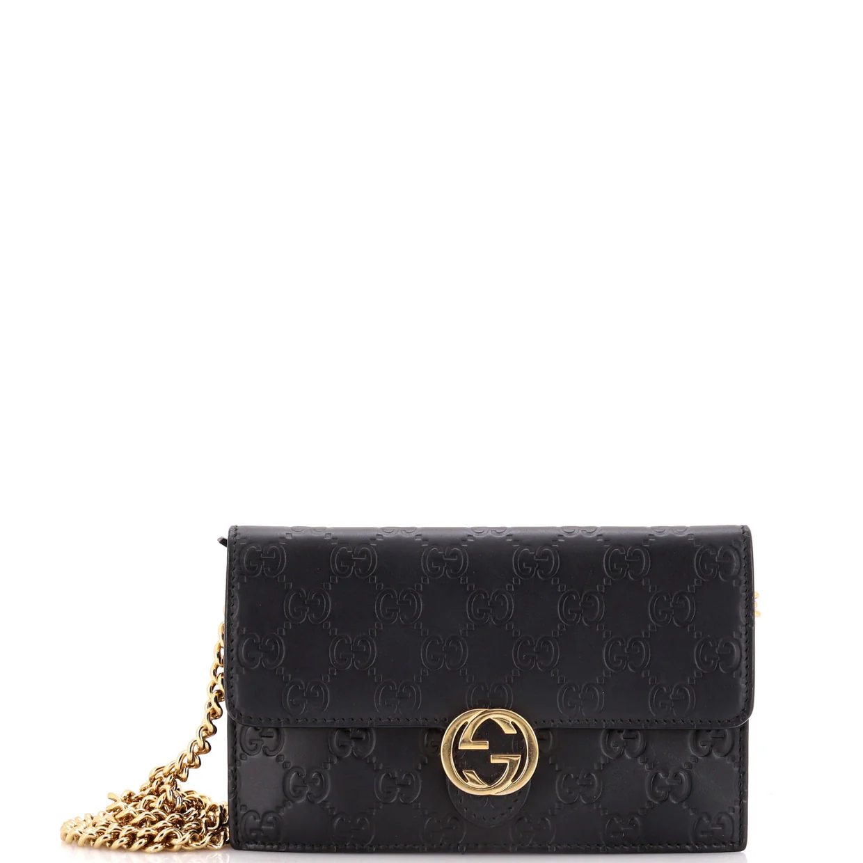 Icon Wallet on Chain Guccissima Leather - Deep Luxury