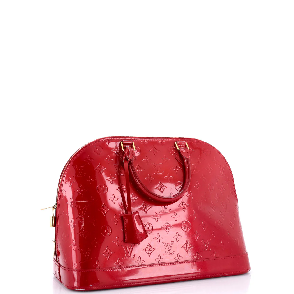 Alma Handbag Monogram Vernis GM - Deep Luxury