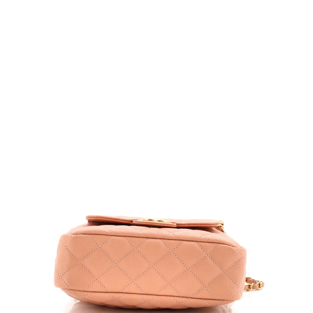 Wavy CC Hobo Quilted Caviar Small - Deep Luxury