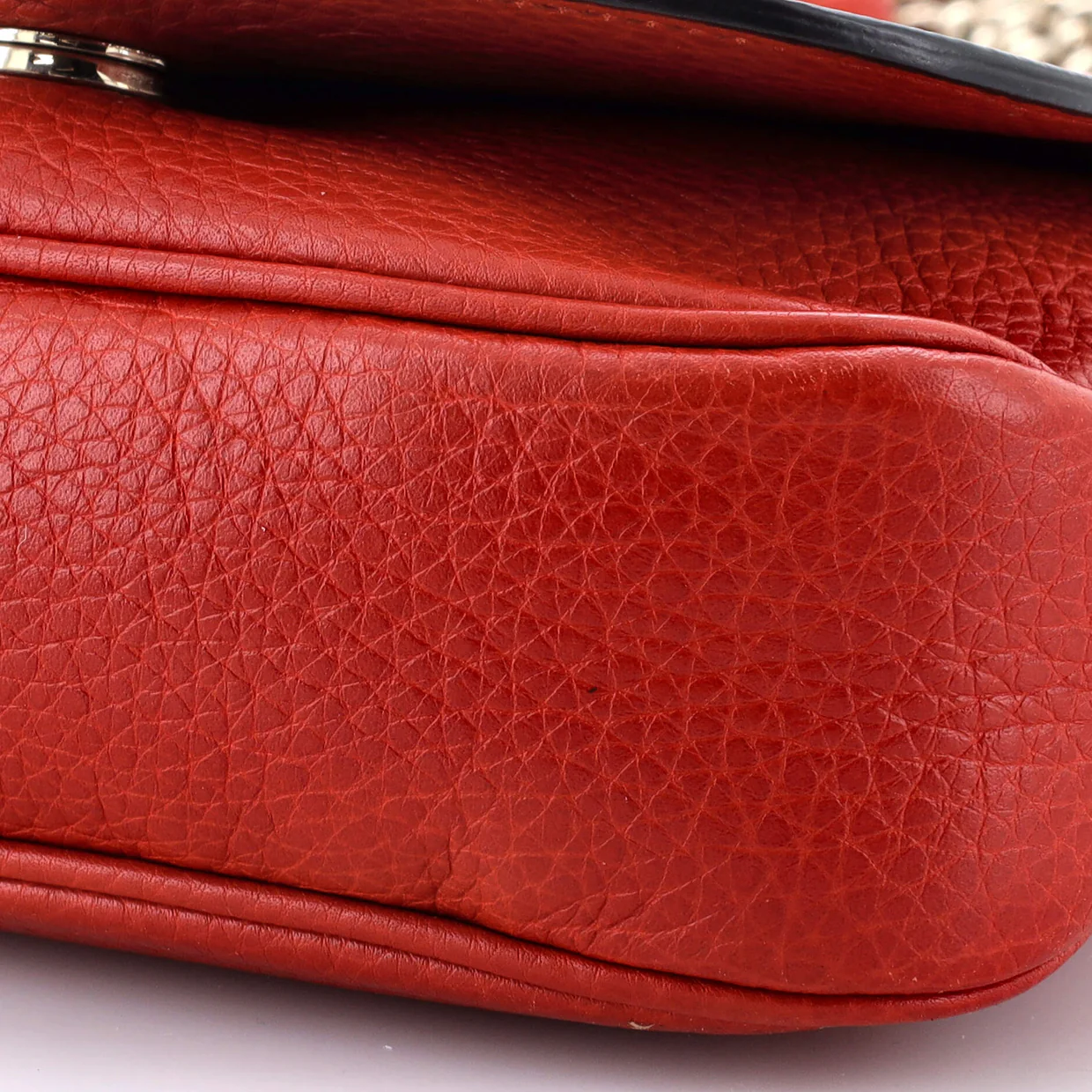 Soho Chain Crossbody Bag Leather Small - Deep Luxury