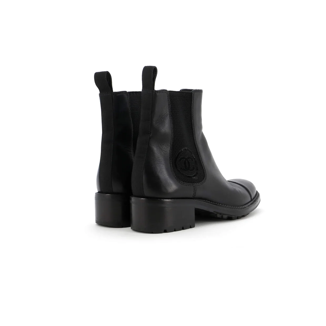 Women's Logo Ankle Boots Leather - Deep Luxury