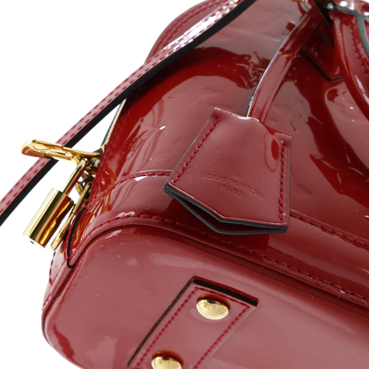 Alma Handbag Monogram Vernis BB - Deep Luxury