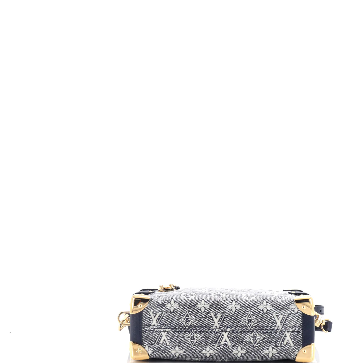 Side Trunk Handbag Monoglam Jacquard Canvas MM - Deep Luxury