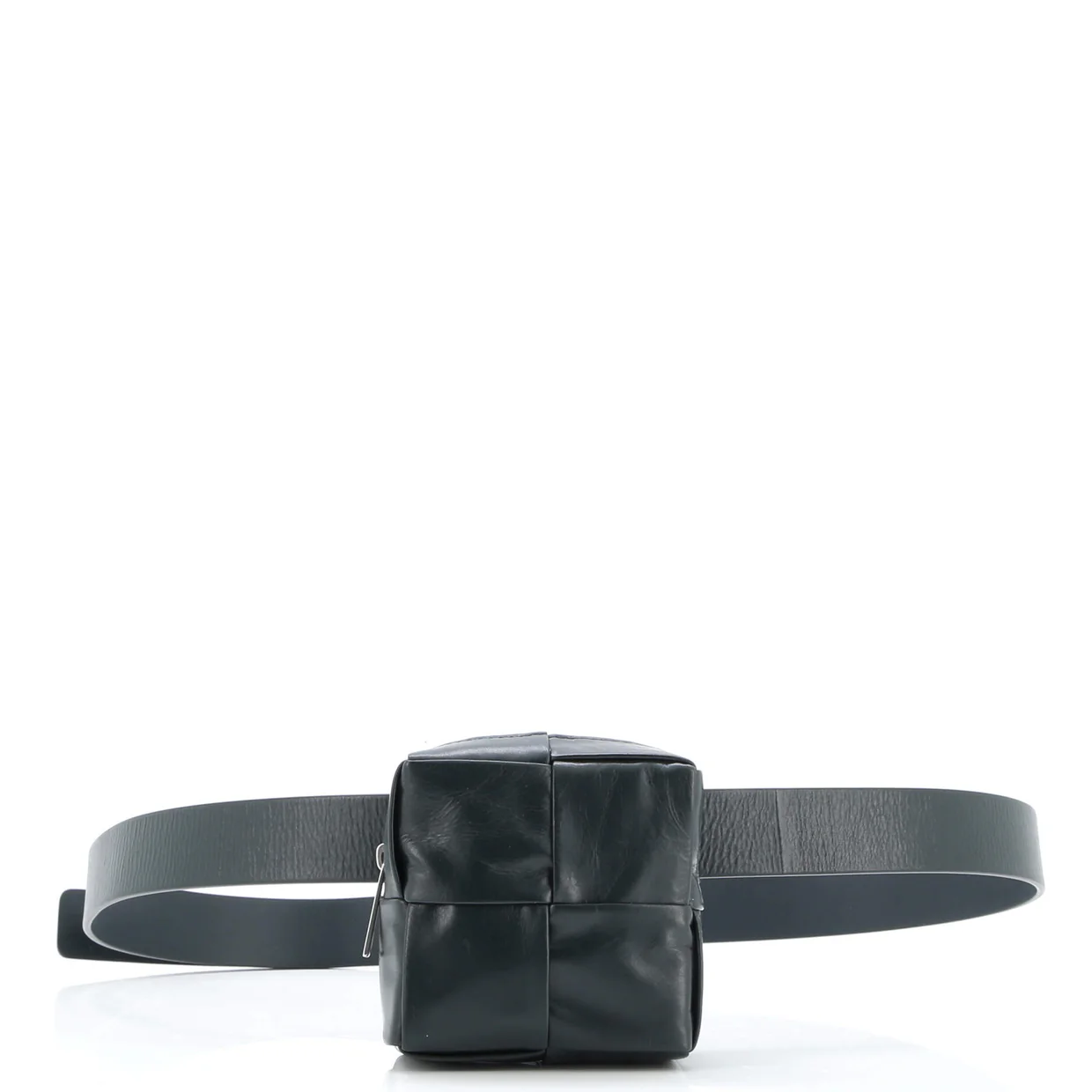 Cassette Stretch Pouch Belt Bag Maxi Intrecciato Leather - Deep Luxury