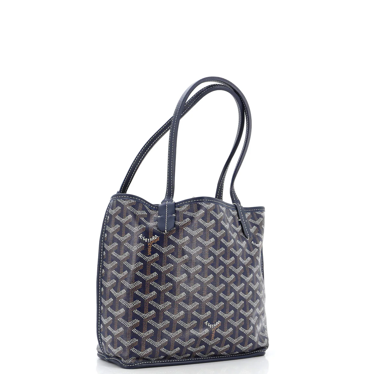 Anjou Reversible Tote Coated Canvas Mini - Deep Luxury