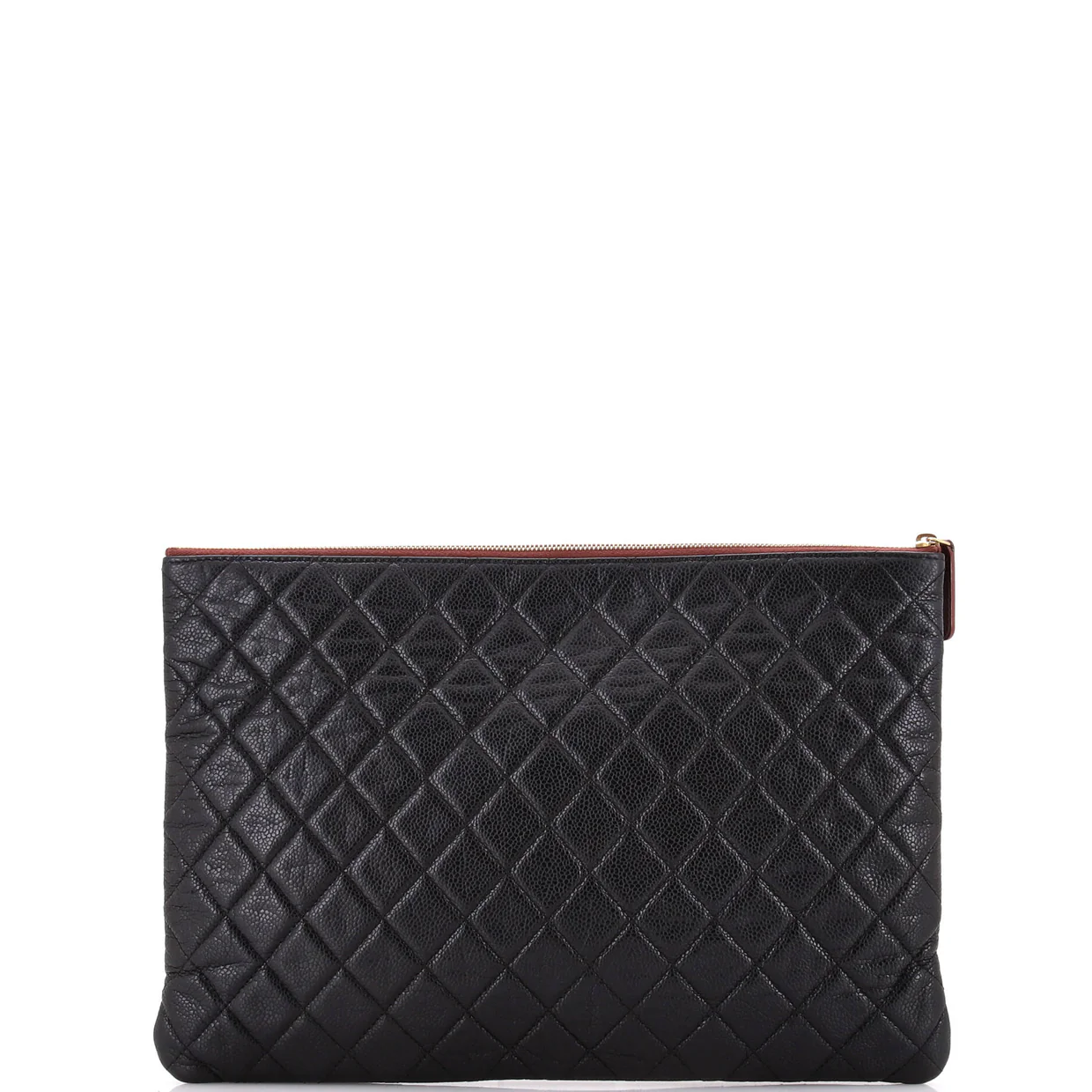 O Case Clutch Quilted Caviar Large - Deep Luxury