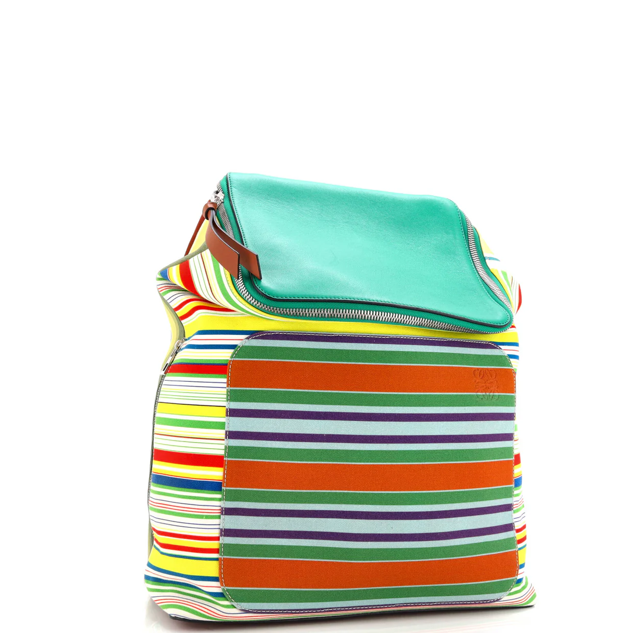 Goya Backpack Striped Canvas Large - Deep Luxury