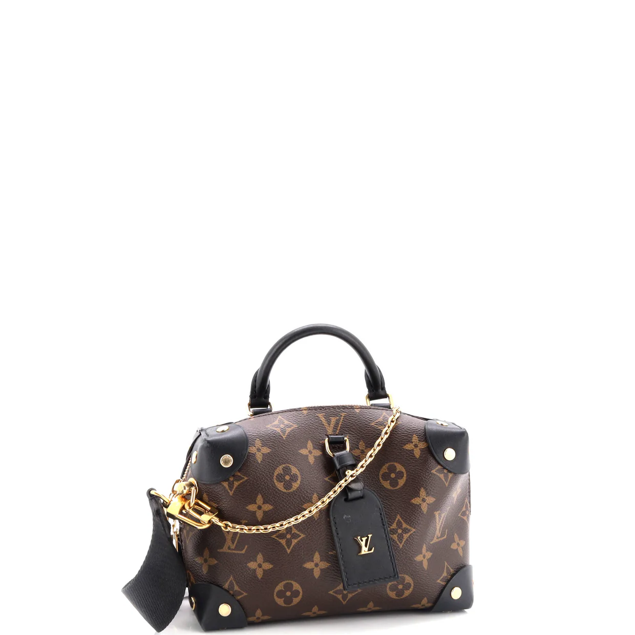 Petite Malle Souple Handbag Monogram Canvas - Deep Luxury