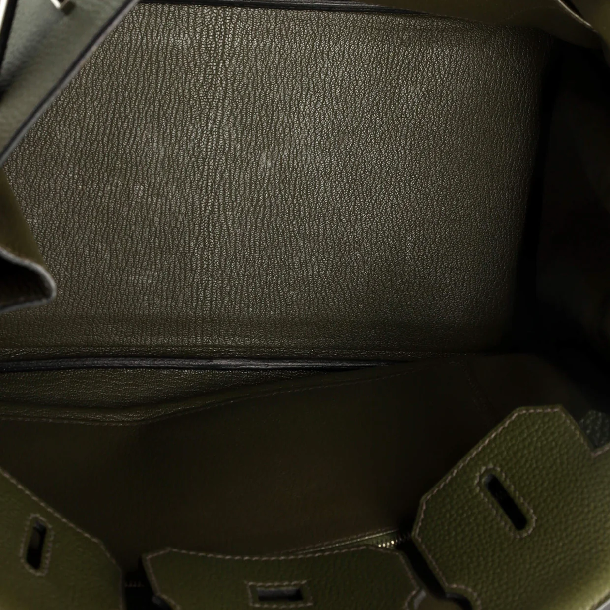 Birkin Handbag Vert Bronze Togo with Palladium Hardware 30 - Deep Luxury