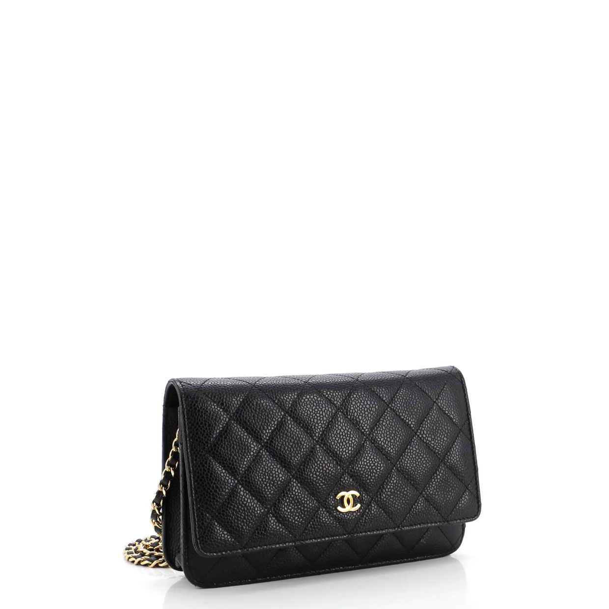 Wallet on Chain Quilted Caviar - Deep Luxury