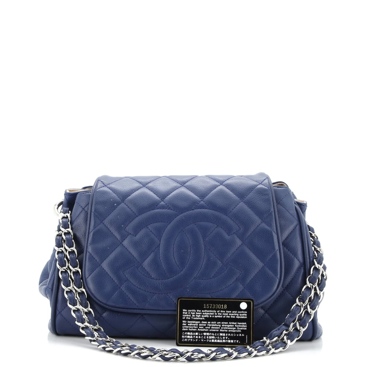 Timeless Accordion Flap Bag Quilted Caviar - Deep Luxury