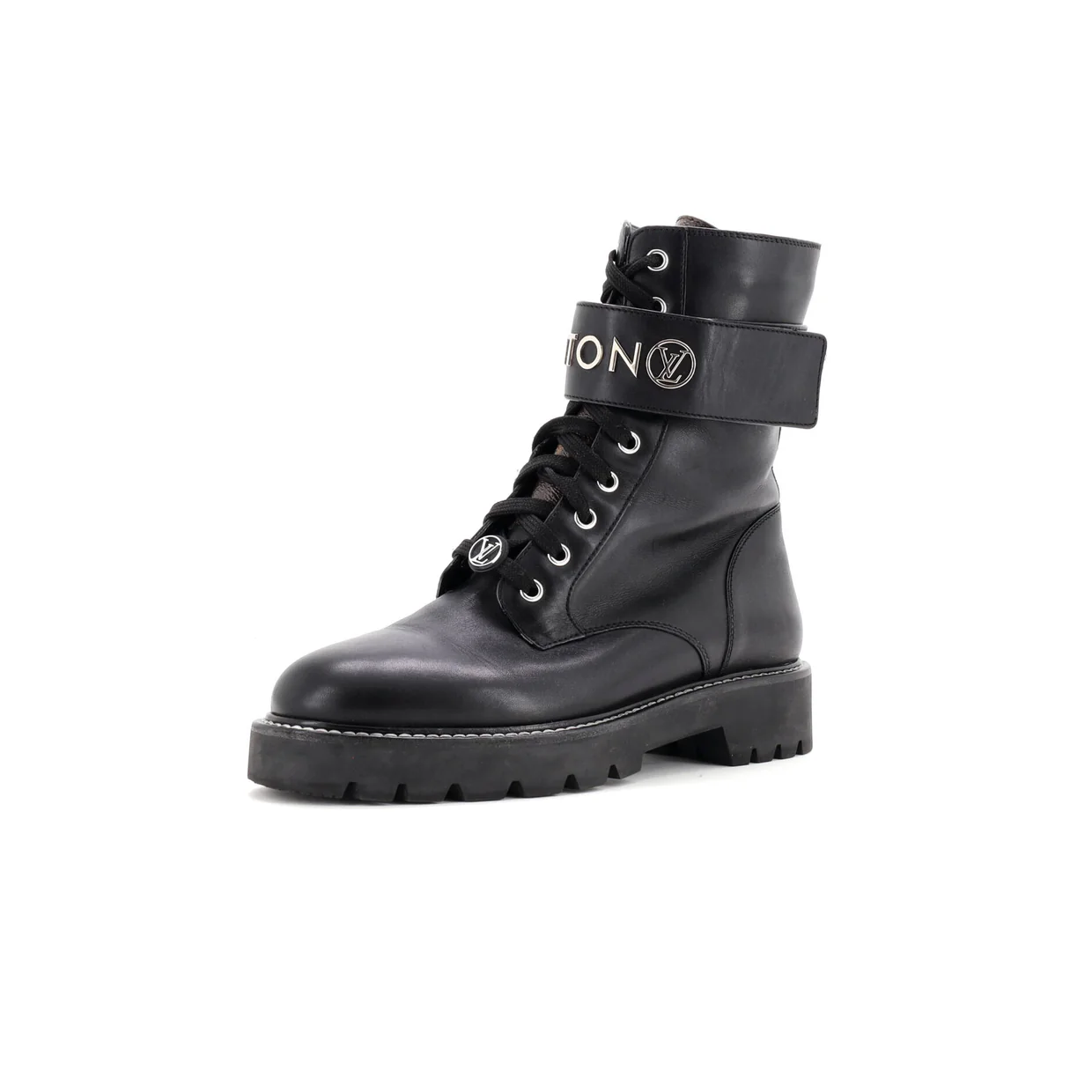 Women's Logo Territory Flat Ranger Boots Leather - Deep Luxury