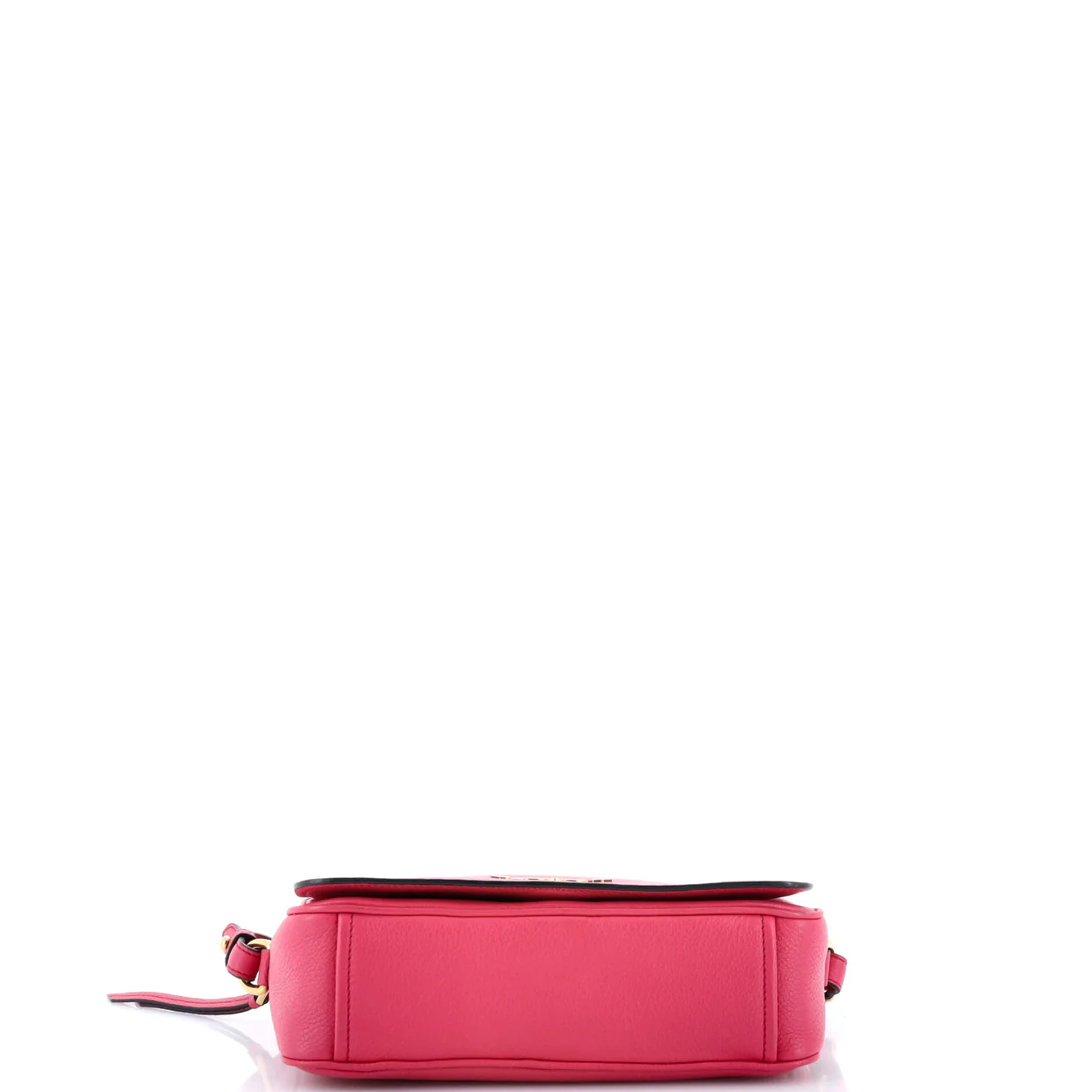 Flap Zip Crossbody Bag Vitello Phenix Small - Deep Luxury