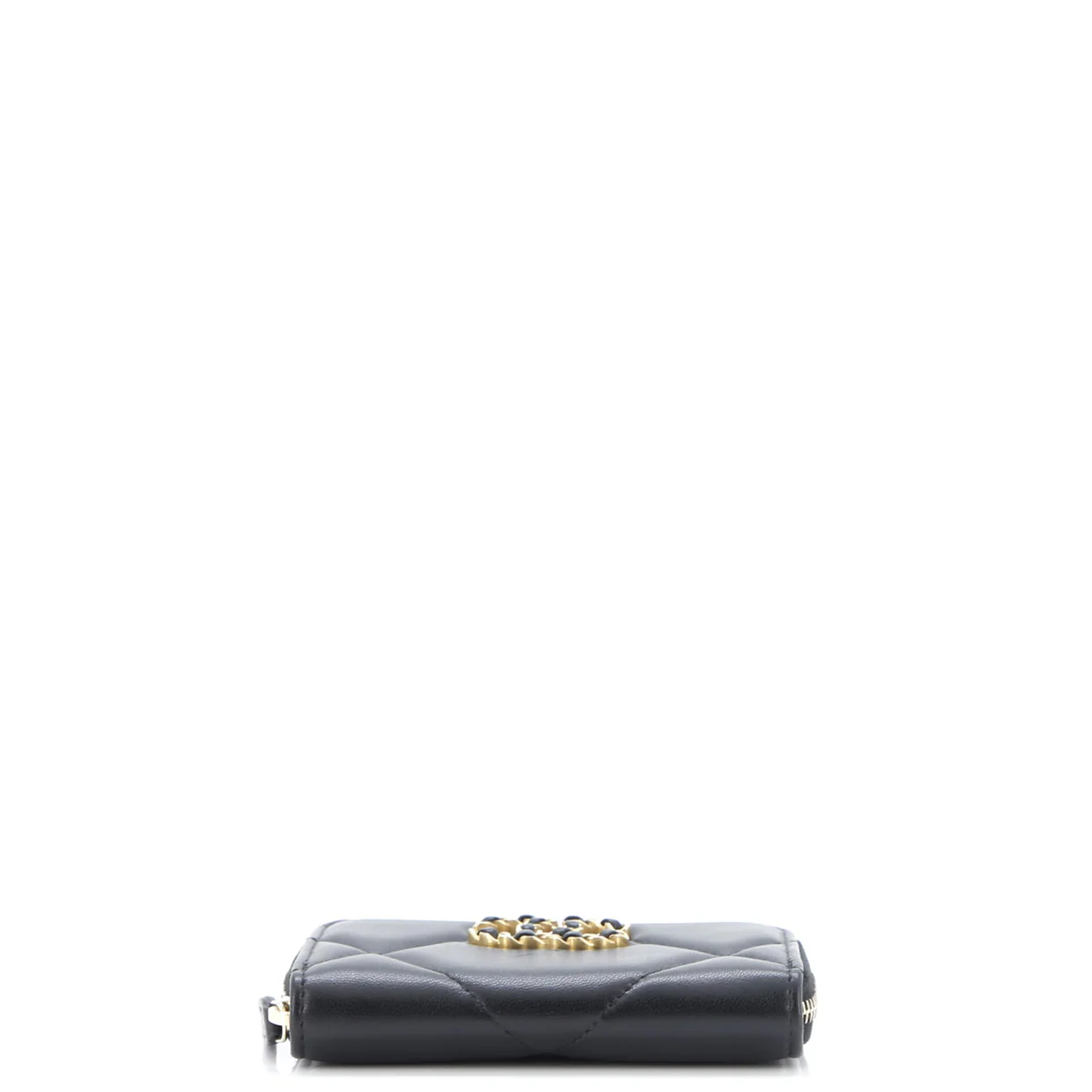 19 Zip Coin Purse Quilted Leather - Deep Luxury