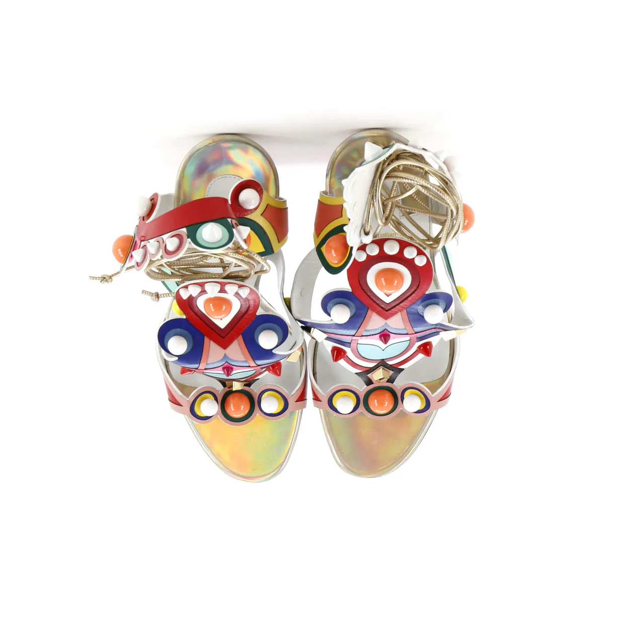 Womens Papagaya Levita Wedge Sandals Leather - Deep Luxury