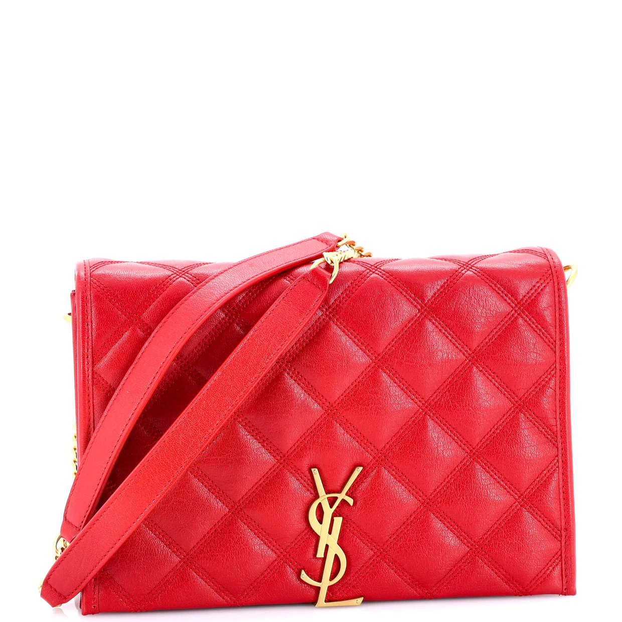 Becky Chain Wallet Quilted Leather - Deep Luxury