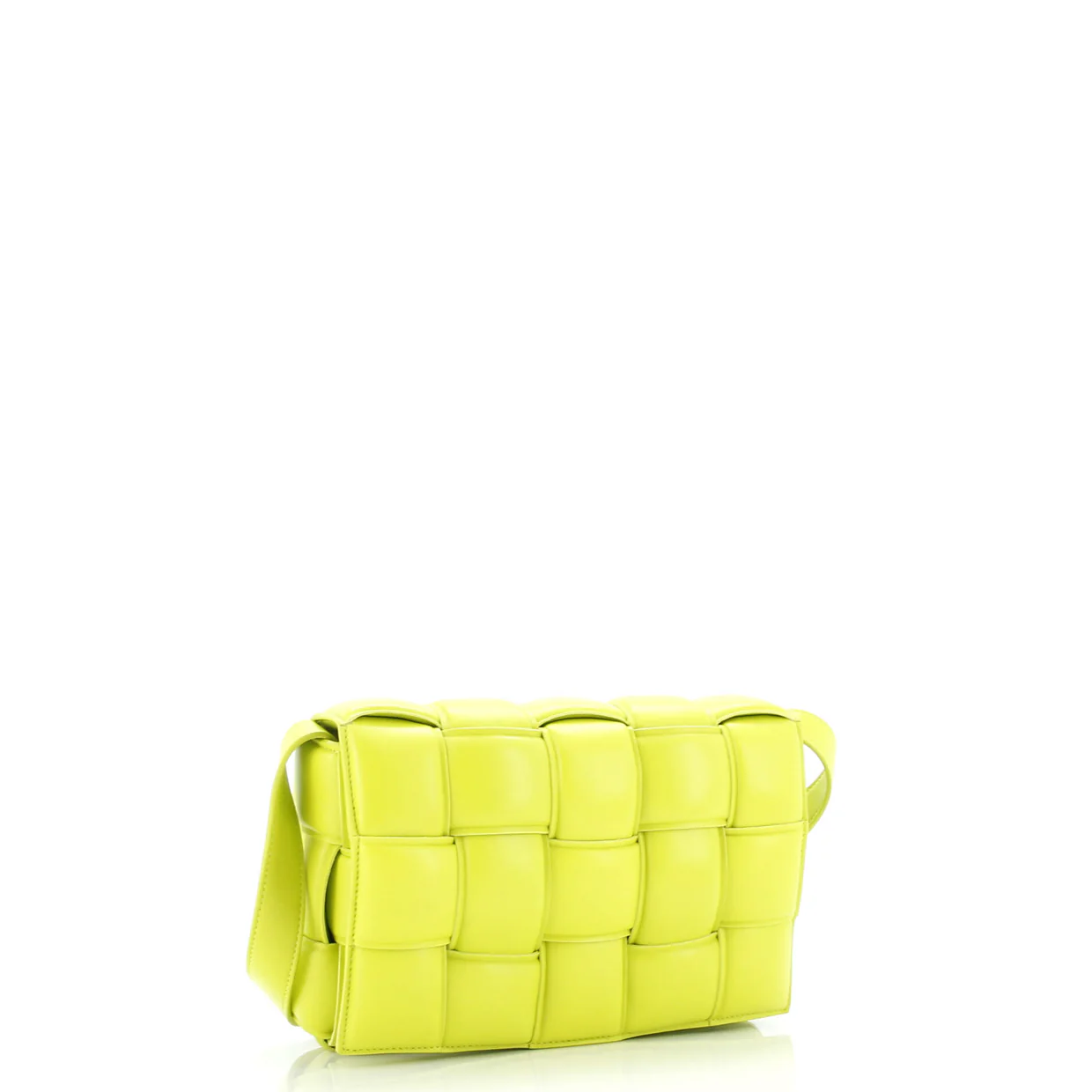 Cassette Crossbody Bag Padded Maxi Intrecciato Leather - Deep Luxury