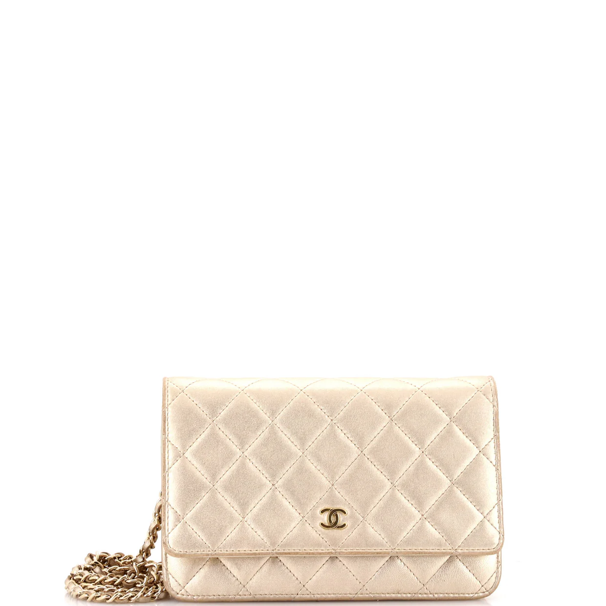Wallet on Chain Quilted Lambskin - Deep Luxury