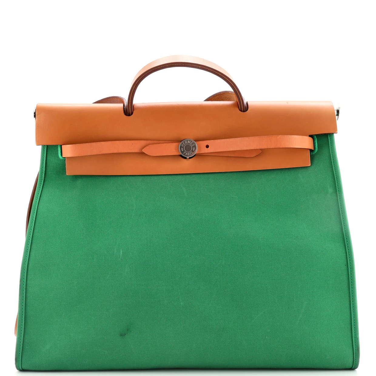 Herbag Zip Leather and Toile 39 - Deep Luxury