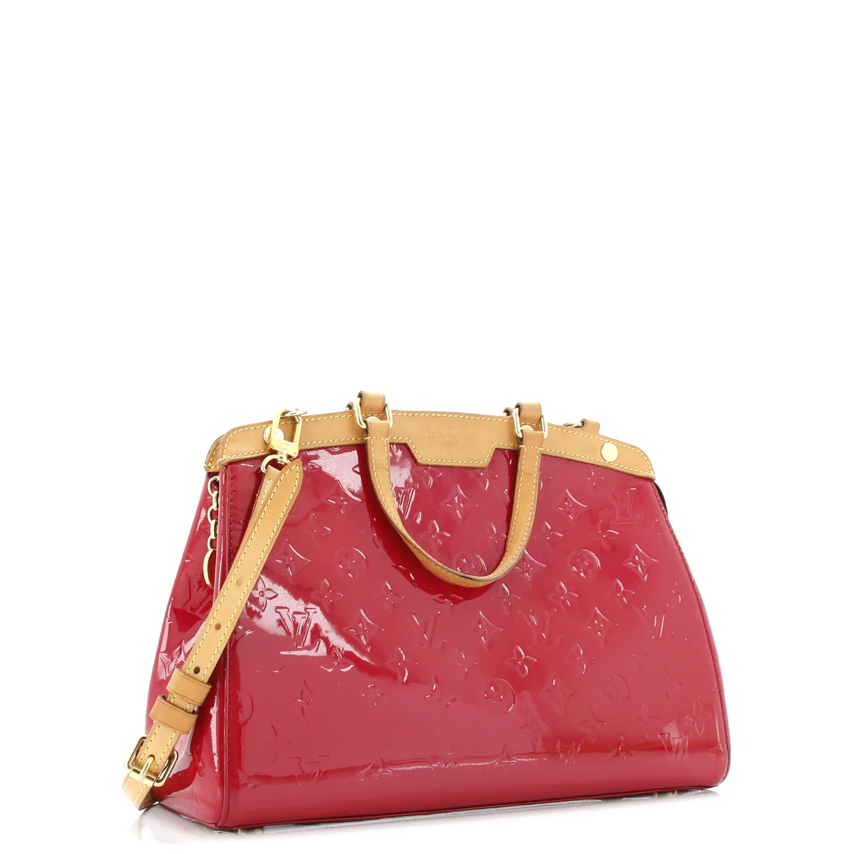 Brea Handbag Monogram Vernis MM - Deep Luxury
