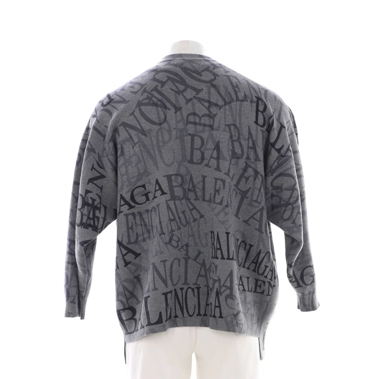 All Over Logo Sweater Wool Blend - Deep Luxury