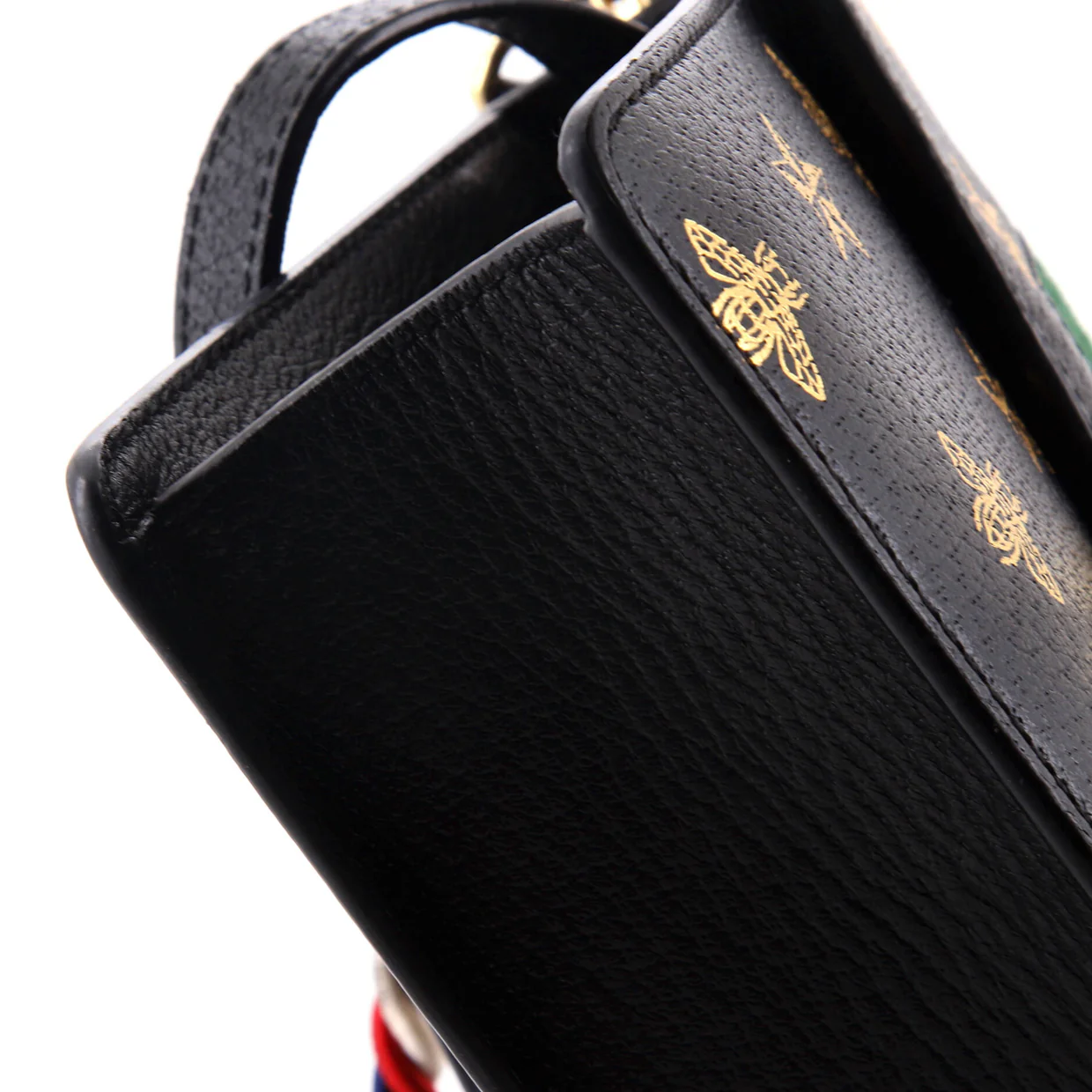 Sylvie Top Handle Bag Printed Leather Mini - Deep Luxury