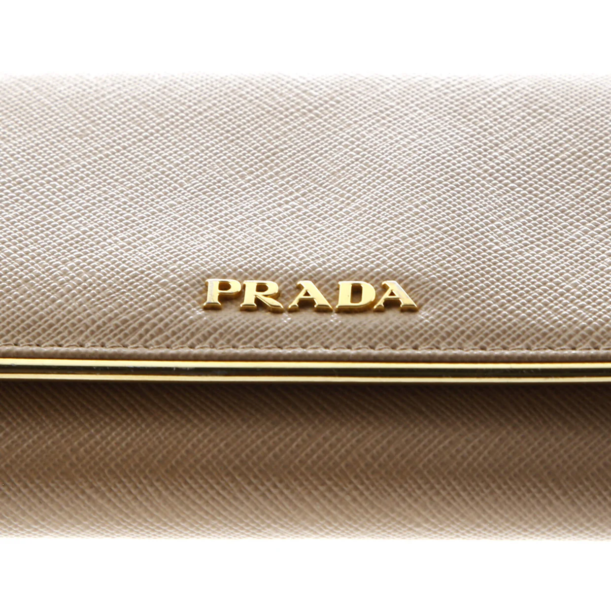 Continental Flap Wallet Saffiano Leather with Metal Detail - Deep Luxury