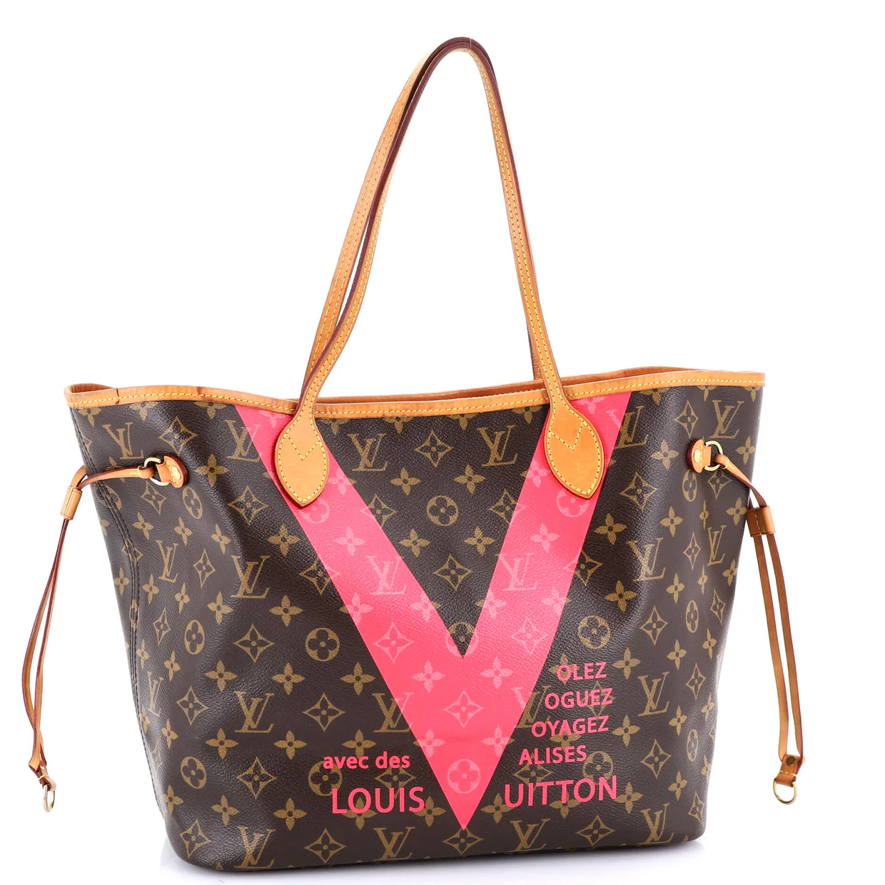 Neverfull NM Tote Limited Edition Cities V Monogram Canvas MM - Deep Luxury