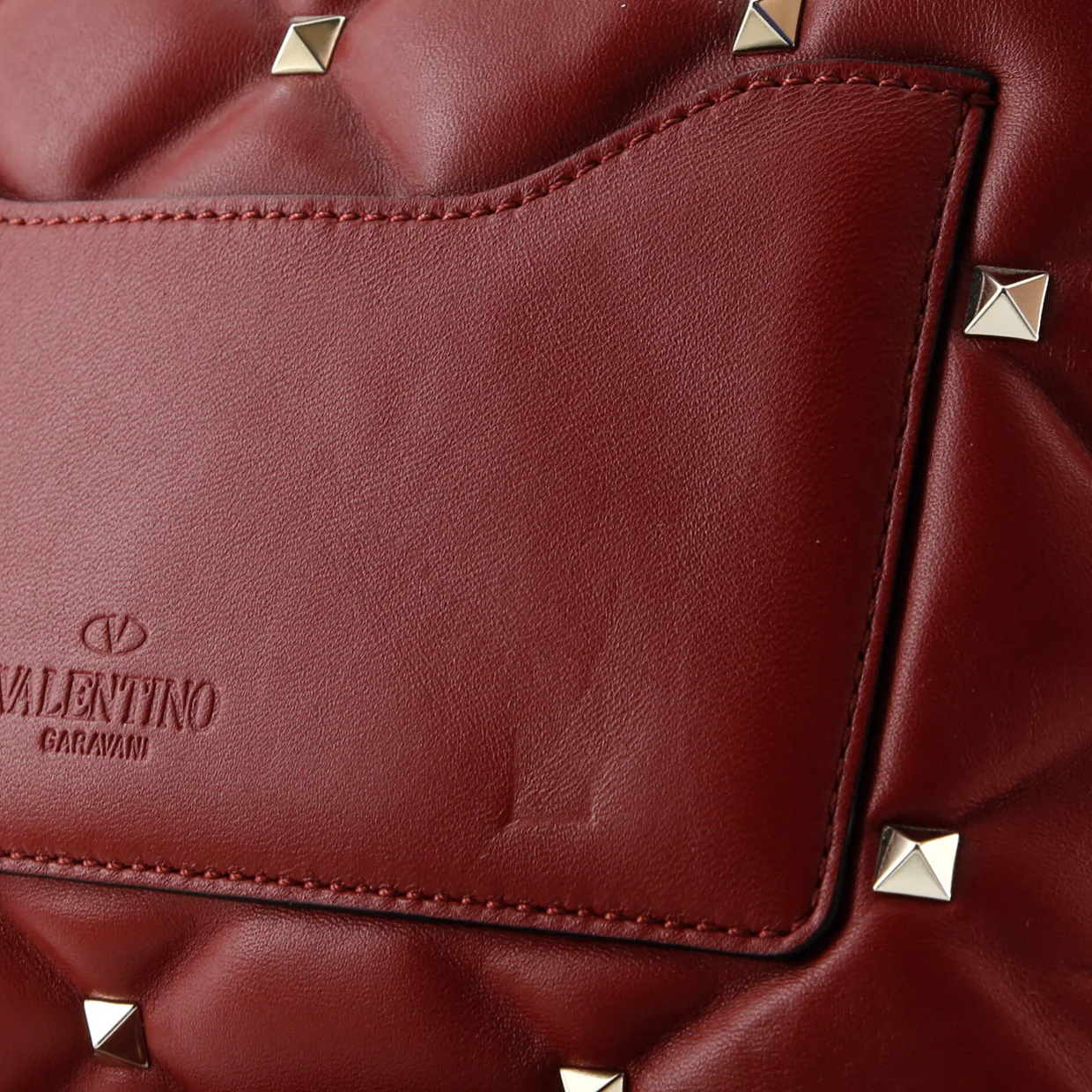 Candystud Top Handle Bag Leather Medium - Deep Luxury