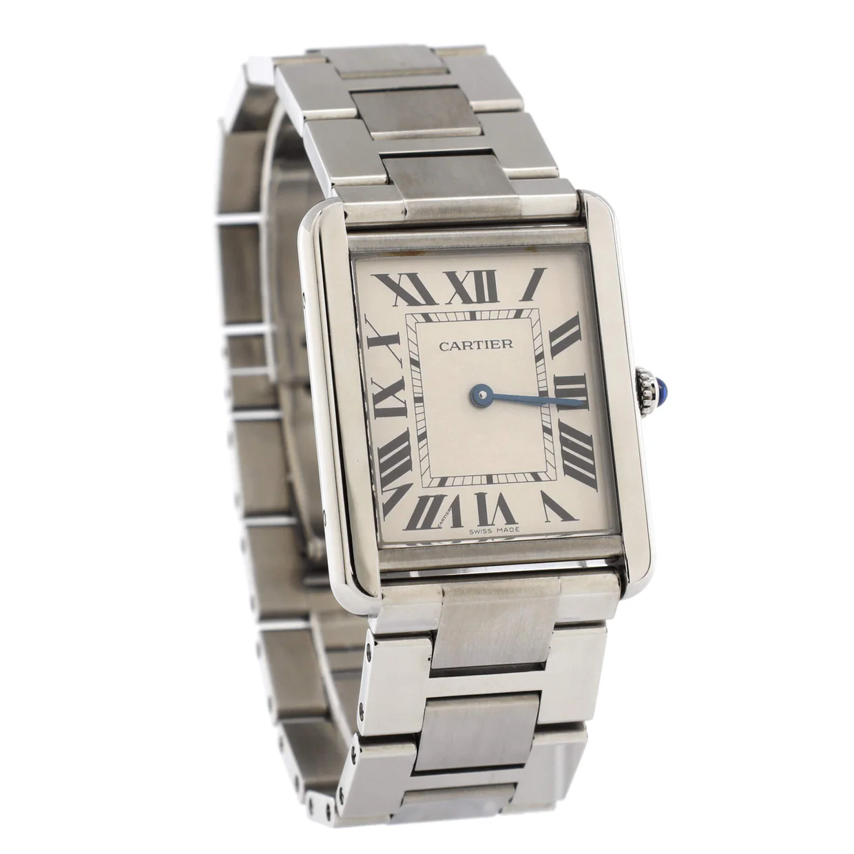 Tank Solo Quartz Watch Stainless Steel 27 - Deep Luxury