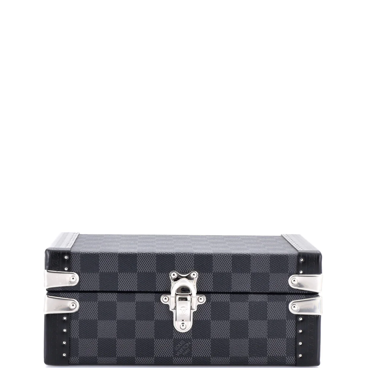 Coffret Bouton de Manchettes Damier Graphite 24 - Deep Luxury