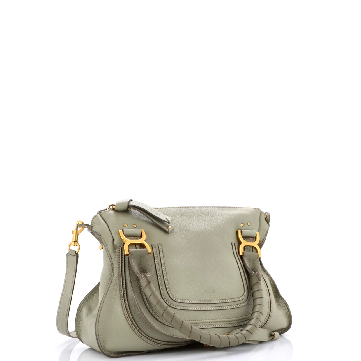 Marcie Satchel Leather Medium - Deep Luxury